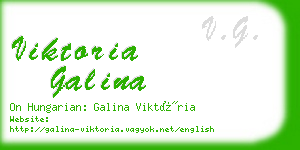 viktoria galina business card